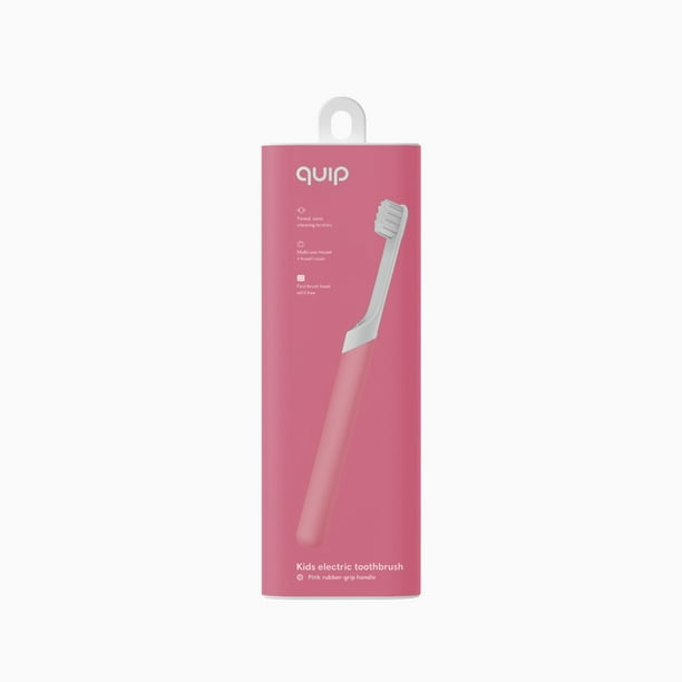 quip Kids Electric Toothbrush, BuiltIn Timer + Travel Case, Pink