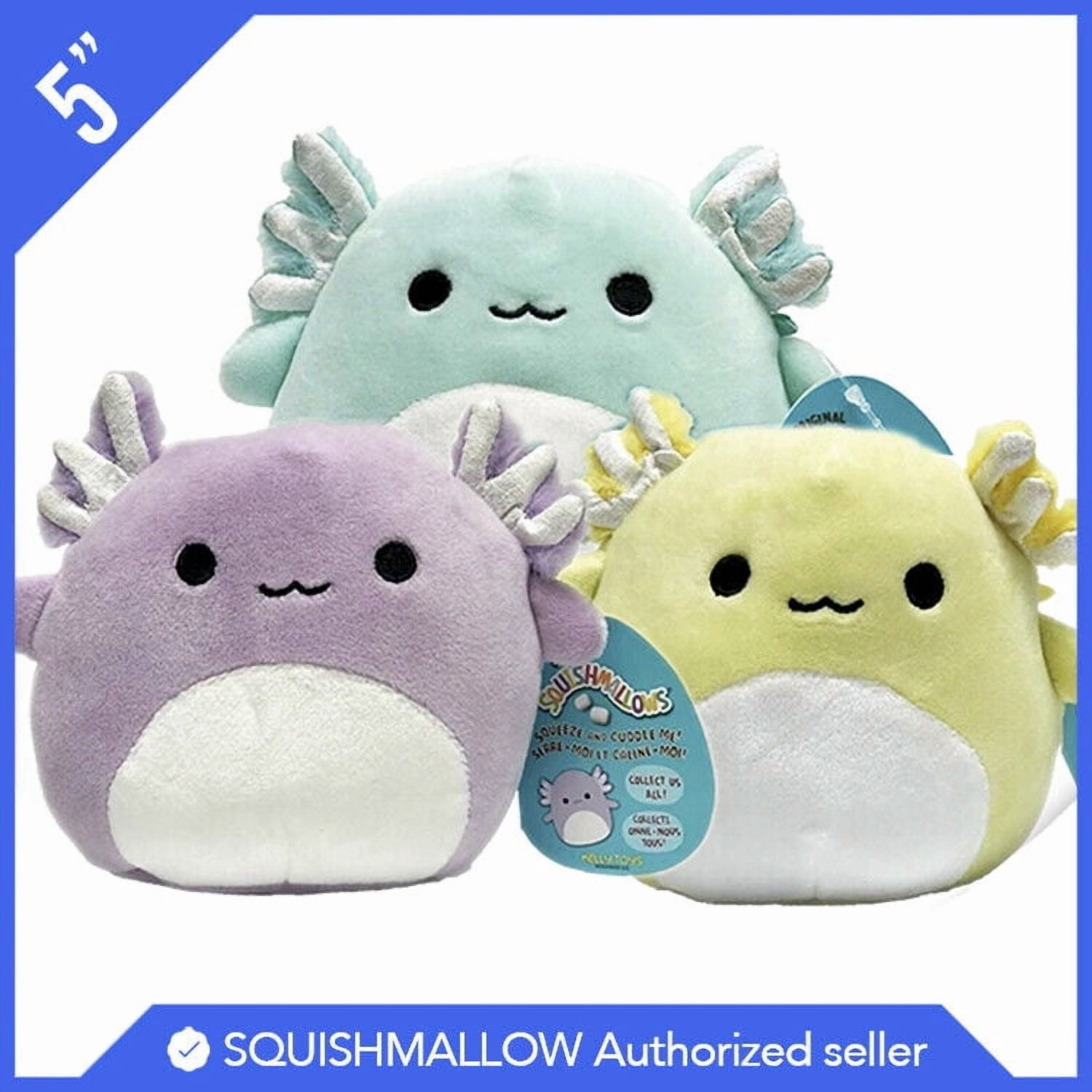 quishmallows Set of 3 Easter Axolotl Anastasia Monica Treyton Toydrop Exclusive