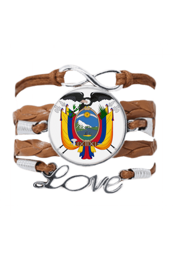 quito ecuador national emblem bracelet love chain ornament wristband