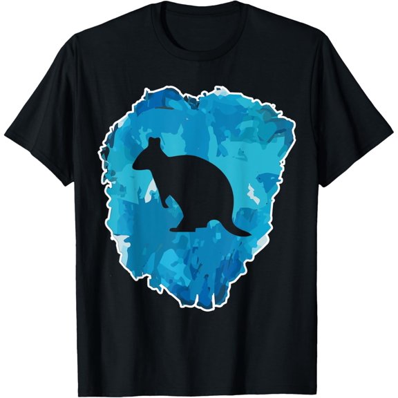 quokka in an Ice Block for Eternity T-Shirt men and women can wear, black, white, gifts