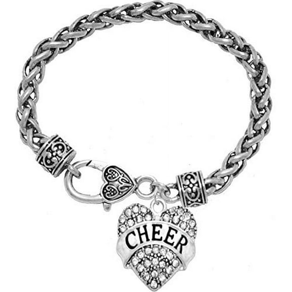 "Cheer" Crystal Heart Bracelet, Safe-Hypoallergenic, Nickel, Lead, & Cadmium Free!