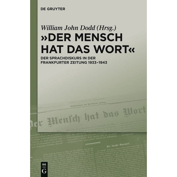 "Der Mensch hat das Wort", (Hardcover)