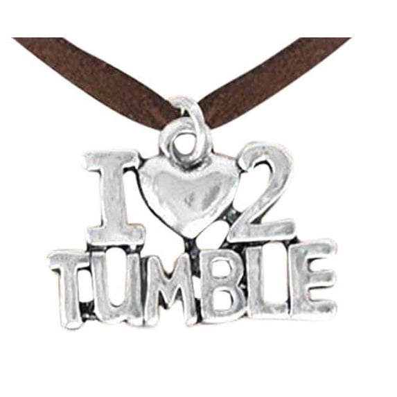 "I Love To Tumble" Necklace, Adjustable, Hypoallergenic, Nickel, Lead, & Cadmium Free!