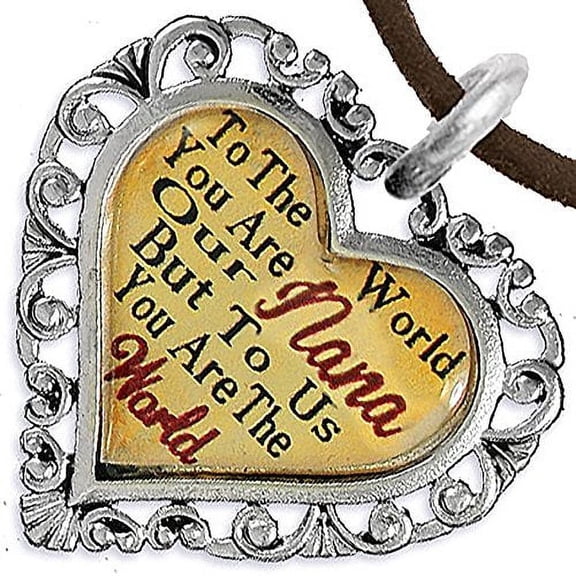 " Nana Heart Charm Necklace" 2016 Hypoallergenic, Adjustable, Safe, Nickel, Lead, & Cadmium Free!