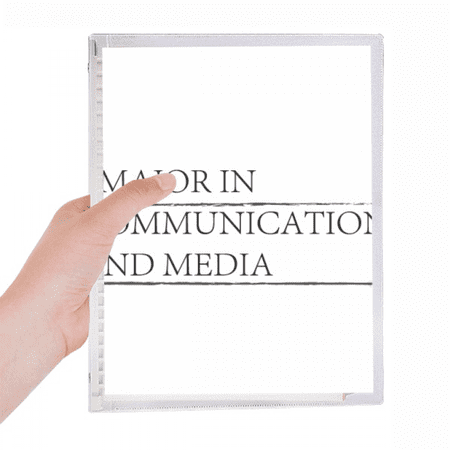 quote i major in communication and media notebook loose diary refillable journal statiry