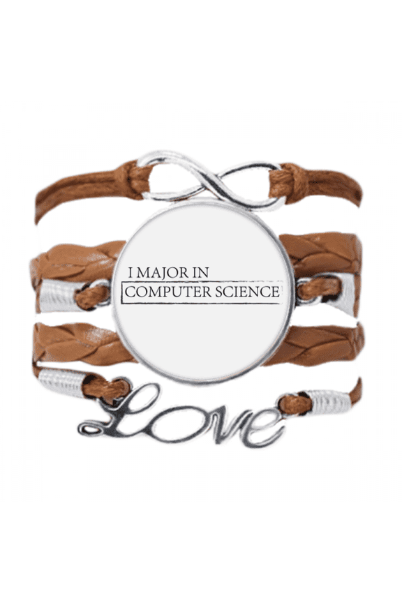 quote i major in computer science bracelet love chain ornament wristband