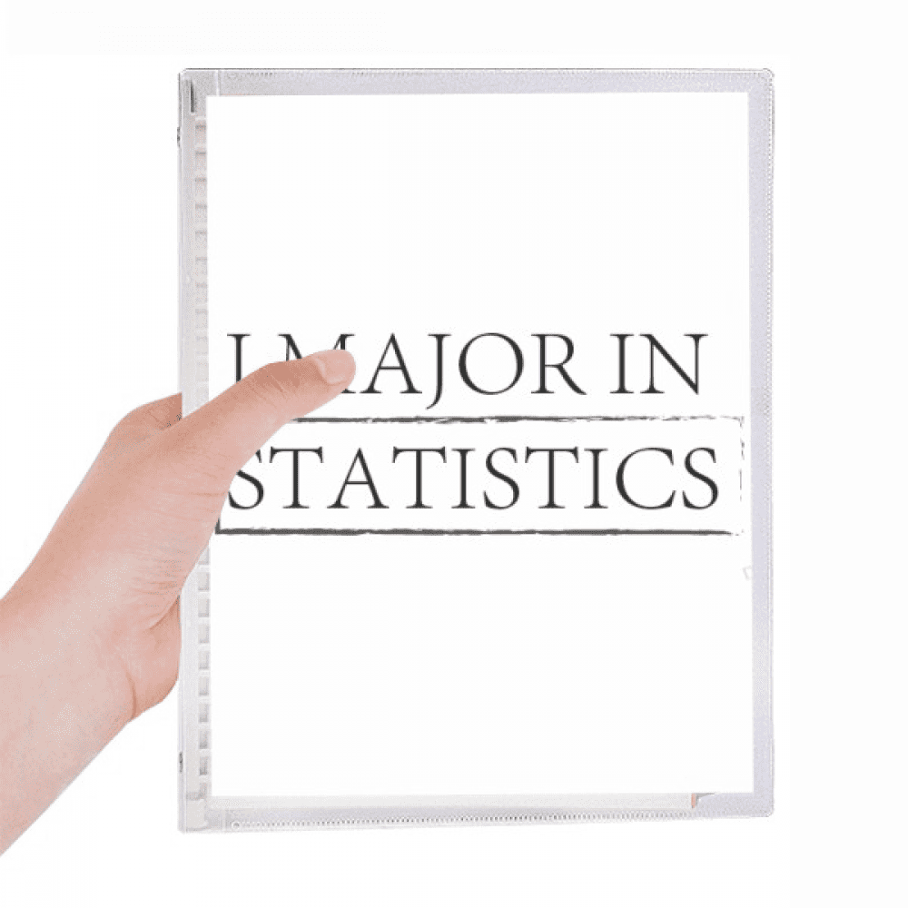 quote i major in statistics notebook loose diary refillable journal statiry