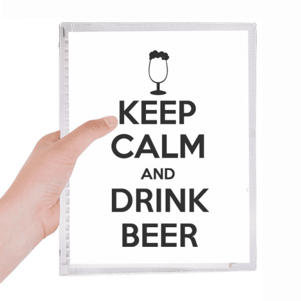 quote keep calm and drink beer notebook loose diary refillable journal statiry