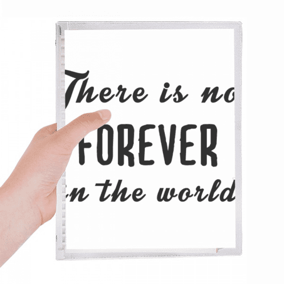 quote no forever in the world notebook loose diary refillable journal statiry