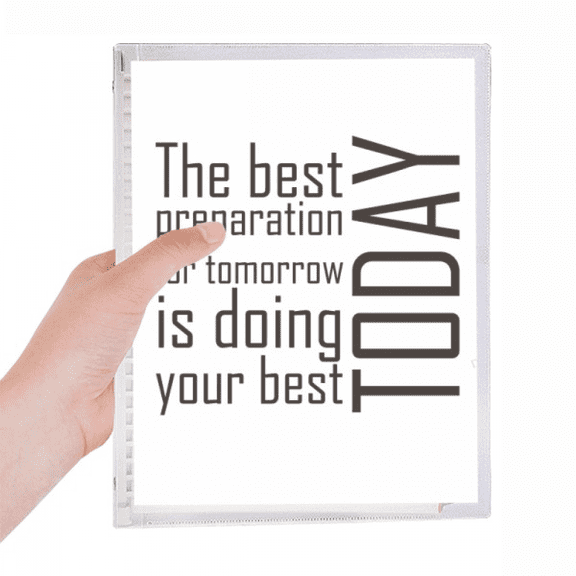 quote the best preparation is doing your best today notebook loose diary refillable journal statiry