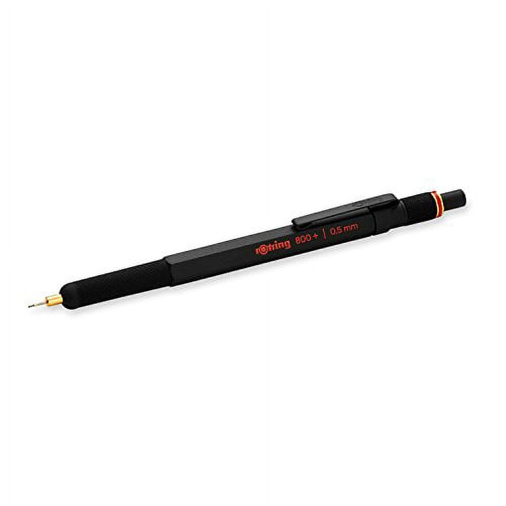 rOtring 800+ Mechanical Pencil and Touchscreen Stylus, 0.5 mm, Black