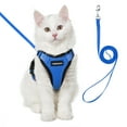 thumbnail image 1 of rabbitgoo Cat Harness and Leash for Walking, Escape Proof Soft Adjustable Vest Harnesses for Cats, Easy Control Breathable Reflective Strips Jacket, Dazzling Blue, 1 of 14