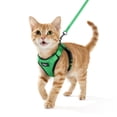thumbnail image 1 of Pigo Cat Harness and Leash for Walking, Escape Proof Soft Adjustable Vest Harnesses for Cats, Easy Control Breathable Reflective Strips Jacket, Grass Green, 1 of 8