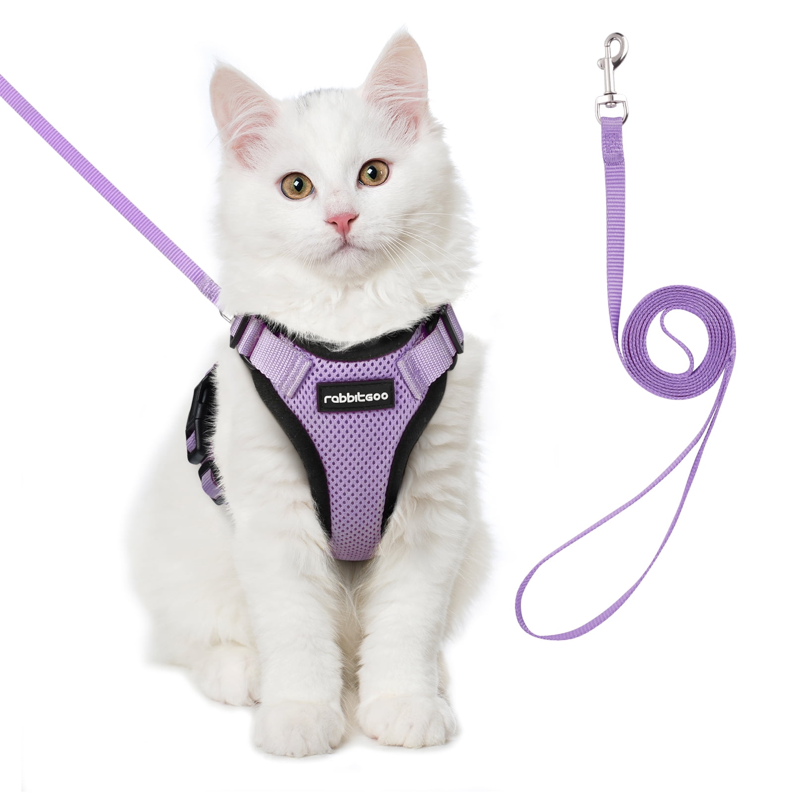 rabbitgoo Cat Harness and Leash for Walking, Escape Proof Soft