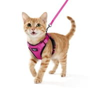 Pigo Cat Harness and Leash for Walking, Escape Proof Soft Adjustable Vest Harnesses for Cats, Easy Control Breathable Reflective Strips Jacket, Red