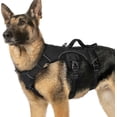 thumbnail image 1 of rabbitgoo Escape Proof Dog Harness, Soft Padded Full Body Pet Harness, Reflective Adjustable No Pull Vest with Lift Handle and Lesh Clip for Large Dogs Walking Hiking Training, Black, 1 of 12