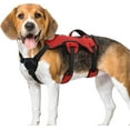 thumbnail image 1 of rabbitgoo Escape Proof Dog Harness, Soft Padded Full Body Pet Harness, Reflective Adjustable No Pull Vest with Lift Handle and Lesh Clip for Large Dogs Walking Hiking Training, Red, 1 of 11
