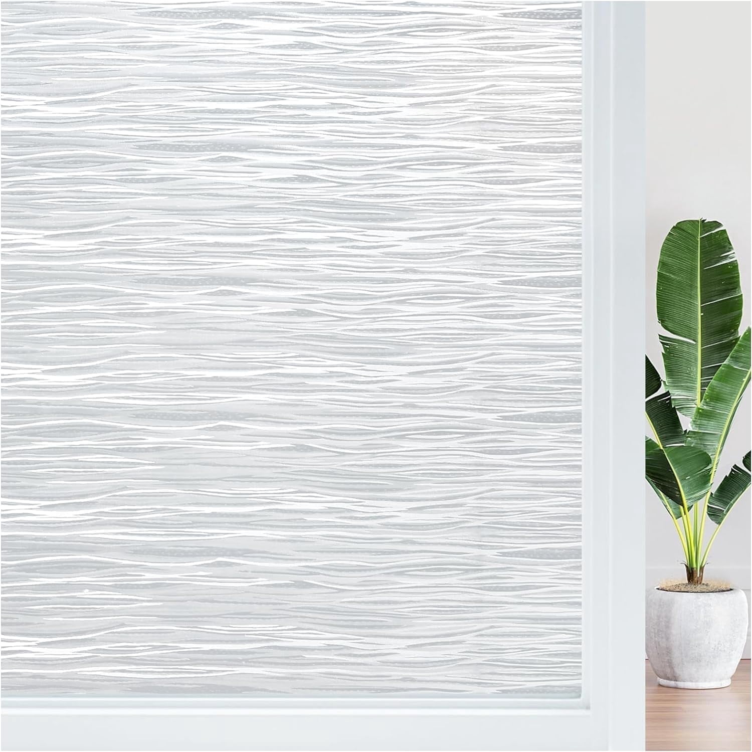 rabbitgoo Static Cling Frosted Window Privacy Film, Removable Vinyl ...