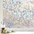 thumbnail image 1 of rabbitgoo Window Privacy Film, Rainbow Window Clings, 3D Decorative Window Vinyl, Stained Glass Window Decals, Static Cling Window Sticker Non-Adhesive, 12 x 156 inches, 1 of 11