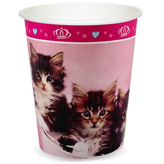 rachaelhale Glamour Cats 9 oz Cups, 8pk