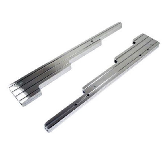 racing power company r6038 polished aluminum ball milled linear wire loom