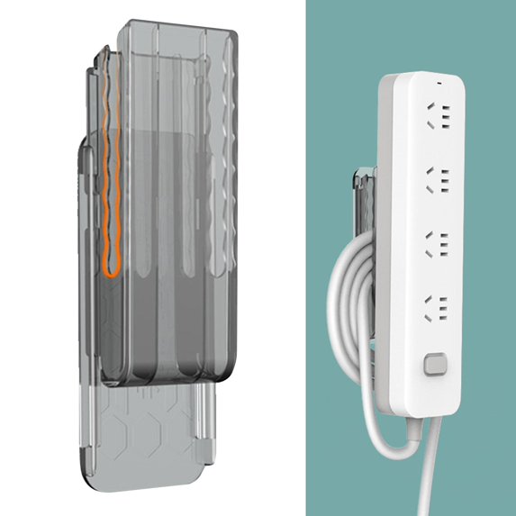 racks Cable Management Bracket Punch Free Cord Organizer Cable Holder Cable Fixer office Household Desktop Transparent