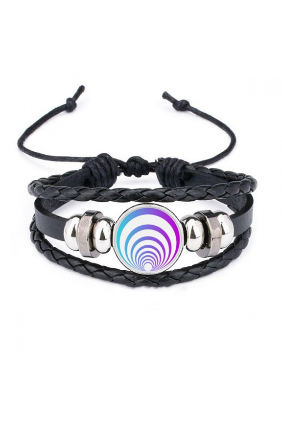 radiation line watch c bracelet braided leather woven wristband