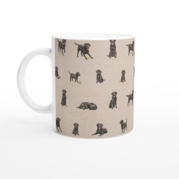 rafted Black Lab Ceramic Mug Perfect Pet Owners.