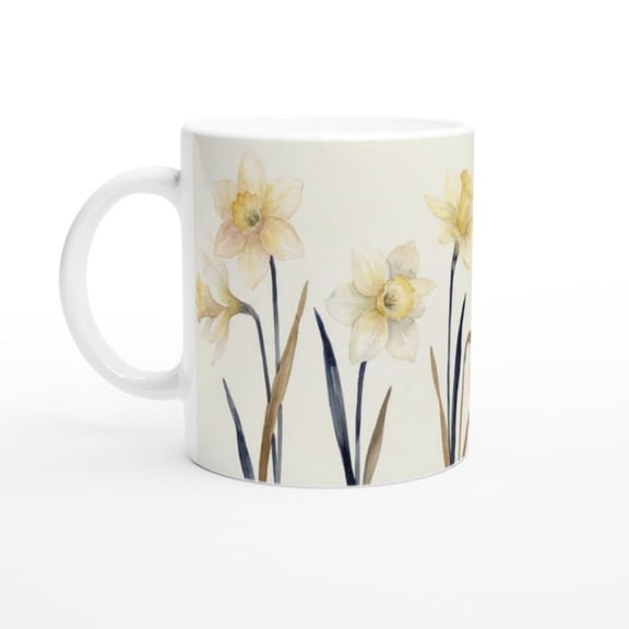 rafted Spring Daffodils Mug Perfect Coffee Lovers.