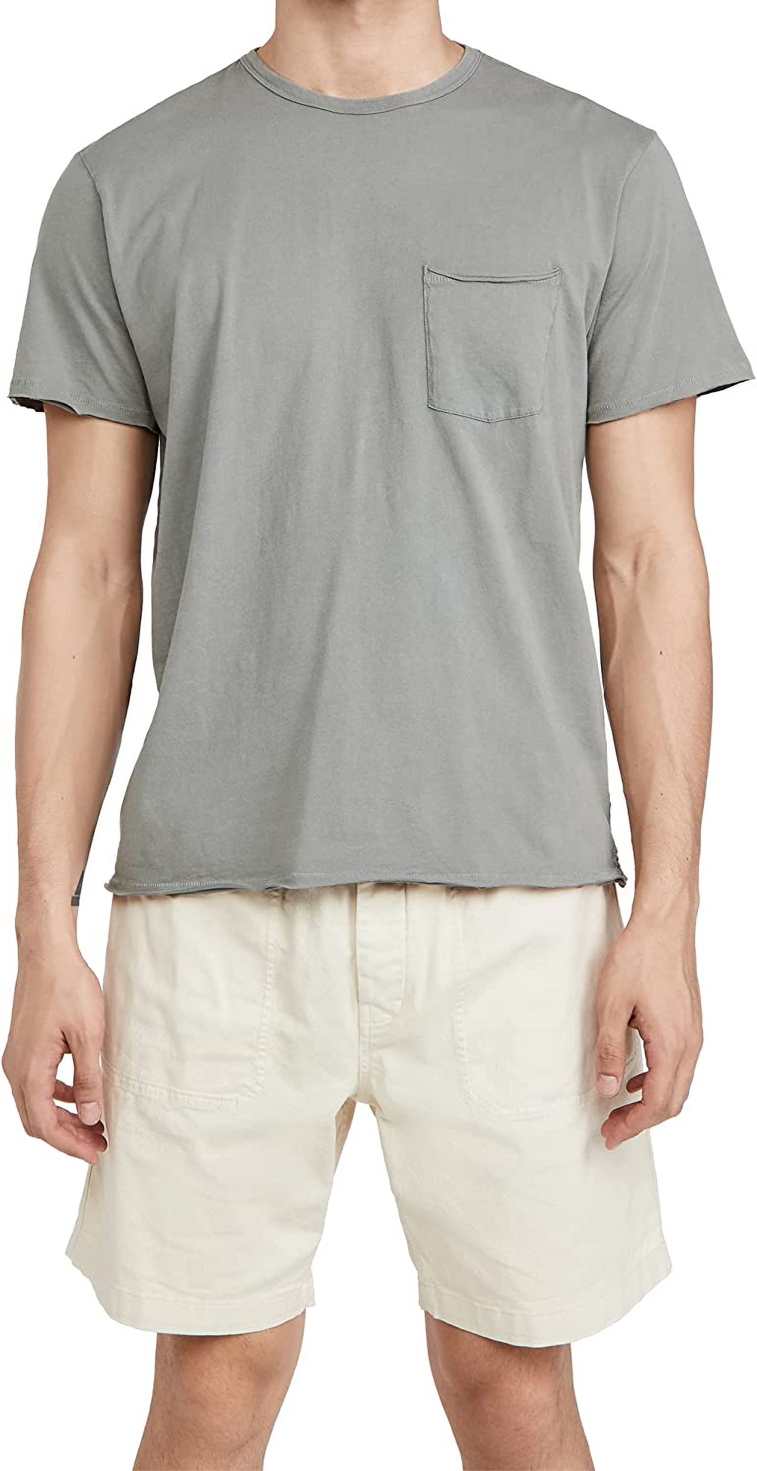 rag & bone Men's Miles Tee in Principal Jersey, Blue Gray, L - Walmart.com