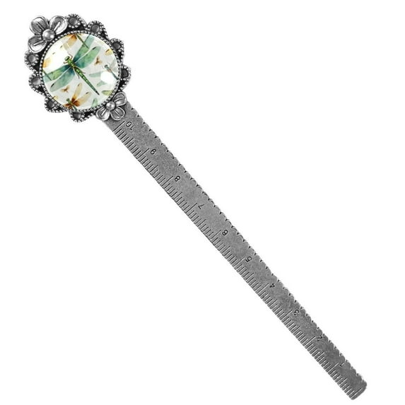 ragonfly Book Lover's Delight: Vintage Silver Lace-Edged Bookmark - a Must-Have Reading Accessory