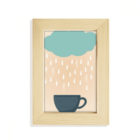 rain cloud cup sle fweather desktop display photo frame picture art painting 5x7 inch