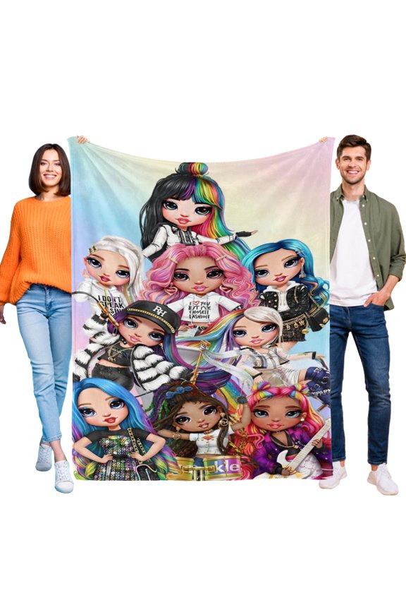 rainbow high Throw Blanket Gifts for Fans Lover Girls Boys Women Present Hoodie Him Bed 30"x40"