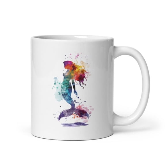 rainbow mermaid mug, mermaid , with sayings, funny coffee mug, DISHWASHER .