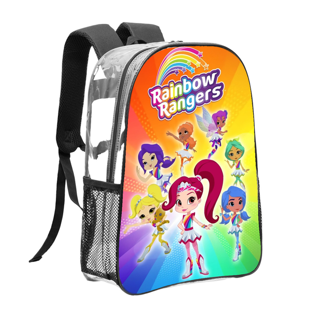 Big Rig Backpack Rianbow rainbow rangers Pattern Transparent Backpack Lightweight And ...