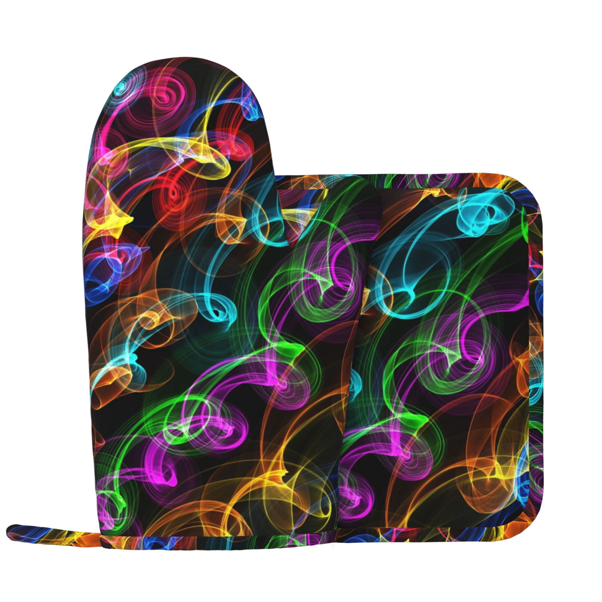 Oven Ribbon rainbow-ribbon-swirls-1392851009eWI Oven gloves, pot clamp set, anti ...