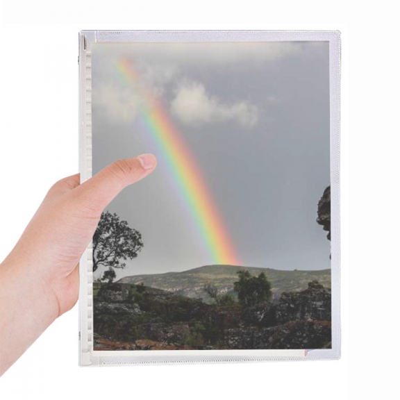 rainbow ry science nature scenery notebook loose diary refillable journal statiry