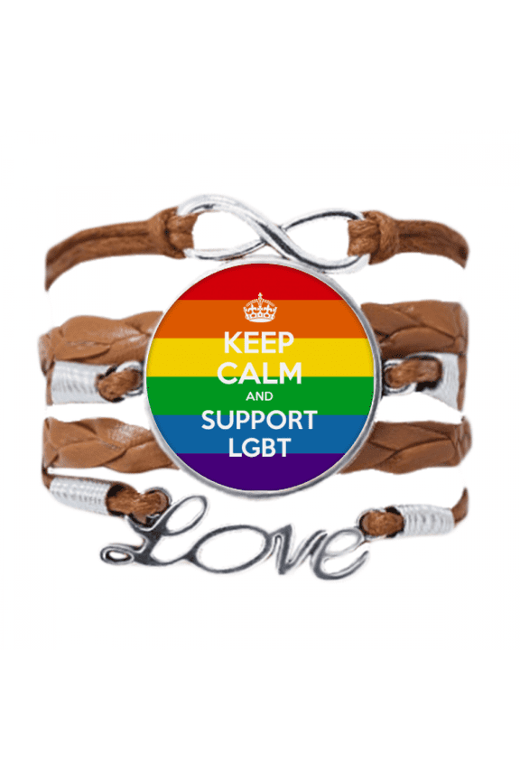 rainbow transgender bisexuals flag lgbt bracelet love chain ornament wristband