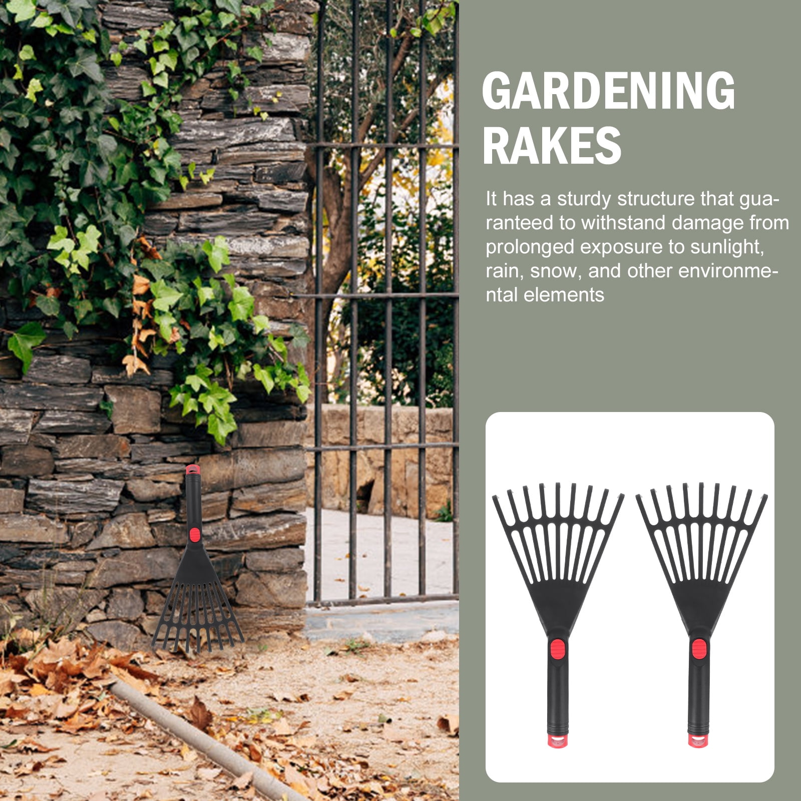 rakes for gardening Leaf Rake Plastic Rake Gardening Rake Tool Small