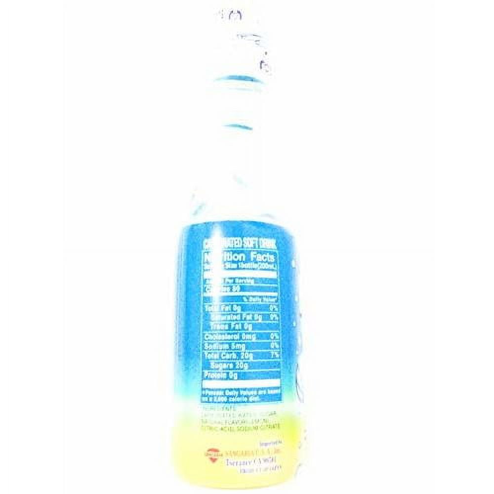 ramune japanese carbonated soft drink original flavor 5 pack (6.76fl.oz
