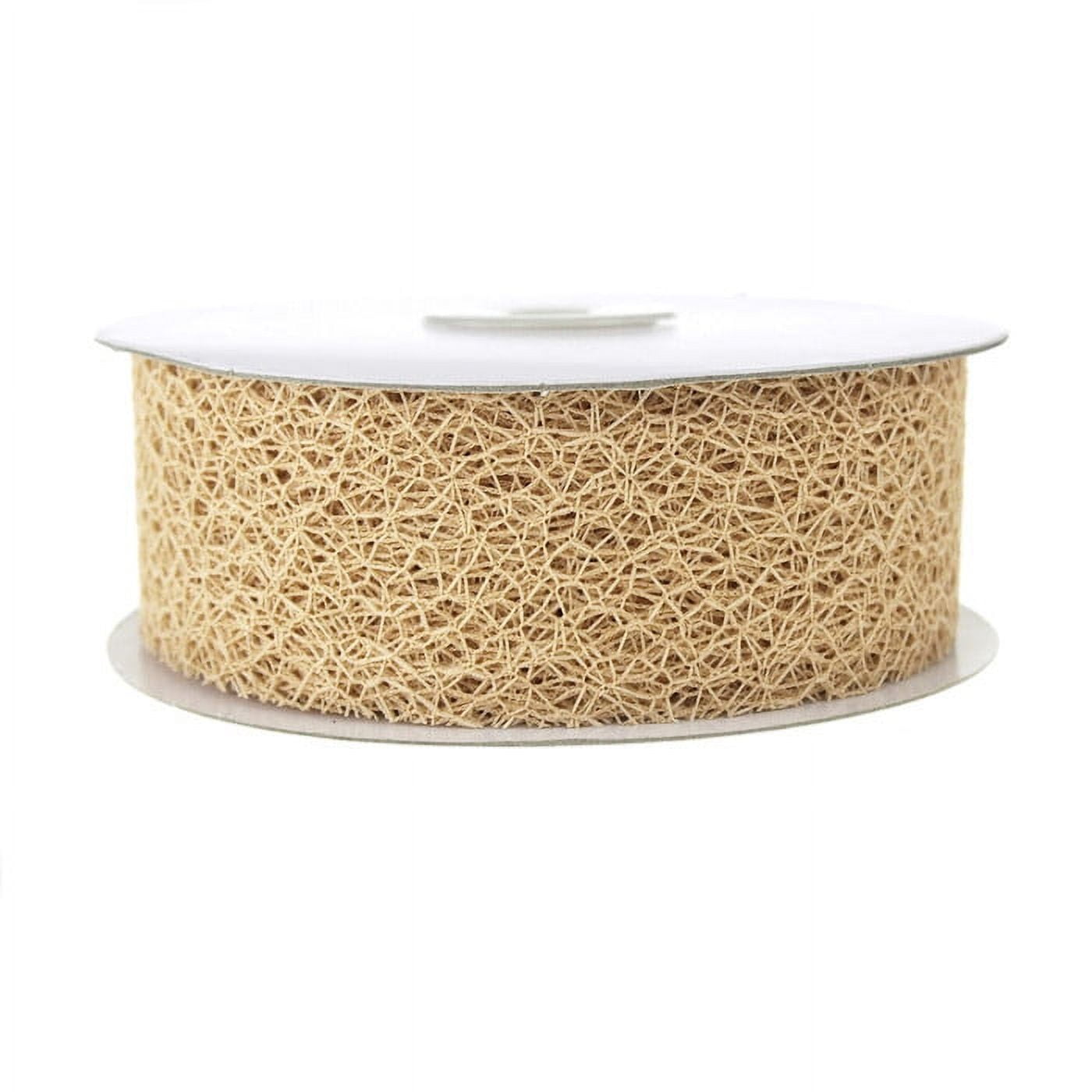 random mesh net ribbon, 1-1/2-inch, 20-yard, natural - Walmart.com