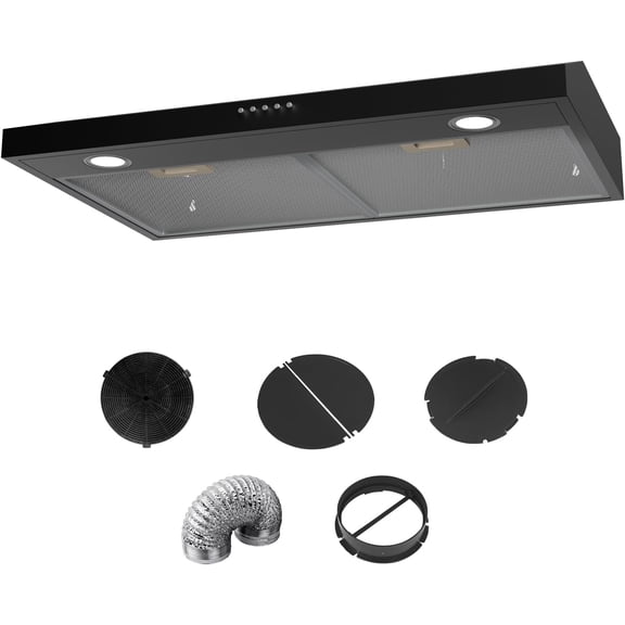 range hoods kitchen hood vent 30-Inch Under Cabinet Range Hood – 3-Speed, Dishwasher-Safe Filter, LED Lights, Ducted/Ductless Installation range hoods kitchen hood vent