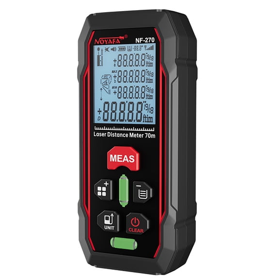 rangefinder,M/ft/in/ft In Distance Meter 70m/229ft Distance Dual Bubbles With Dual Display Distance Bubbles Lcd In With Nf270 70m/229ft Meter M/ft/in/ft Bubbles Dual Nf270 Black