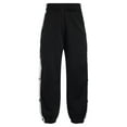 thumbnail image 1 of ranrann Kids Boys Tear Away Basketball Pants Fashion Sweatpants Side Split Press Button Sports Pants Black 160, 1 of 7