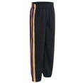 thumbnail image 1 of ranrann Kids Boys Tear Away Basketball Pants Fashion Sweatpants Side Split Press Button Sports Pants Orange&Purple 140, 1 of 6