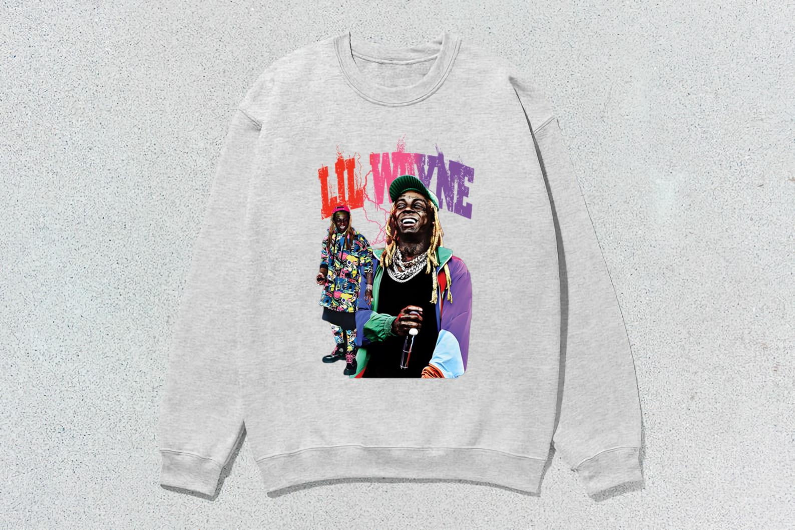 Bootleg Rapper Tee , rap tee , Lil Wayne , vintage bootleg rap tee , 90s rapper, for dtg ...