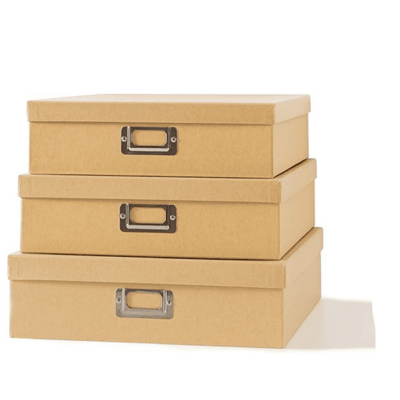rative Storage Boxes with Lids, Paper Storage Box Set for Keepsakes, Stationery, Office Organizers, Nesting Boxes, Just the Basics