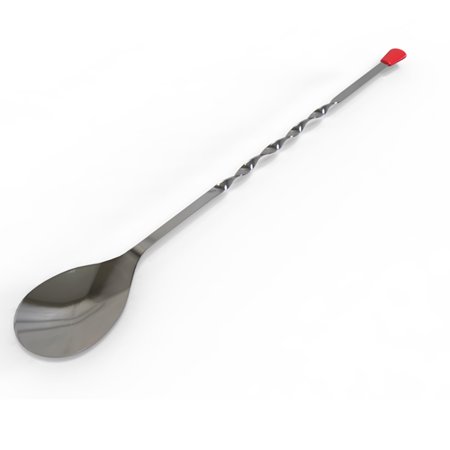 Rattleware Stainless Steel Twist Bar Spoon, 11", Long Handle for Cocktails and Coffee