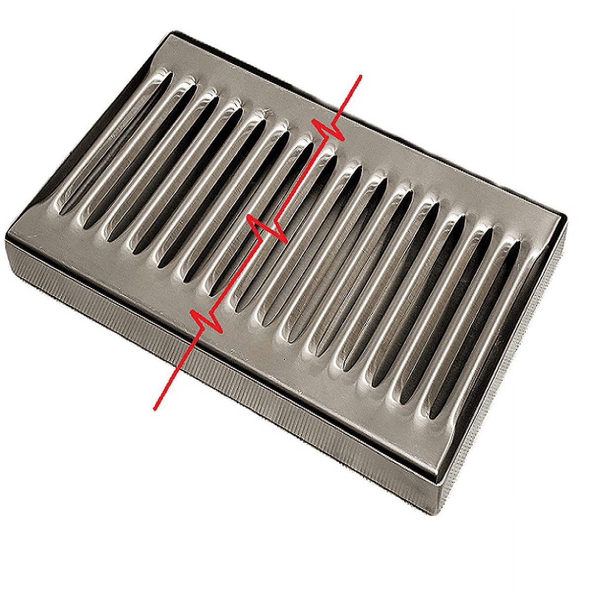 rattleware Stainless Steel Drip Tray - Durable Commercial Grade with Removable Grate - Ideal for Espresso Machines, Cafes, Bars & Restaurants – Size 5"x19"x0.75"