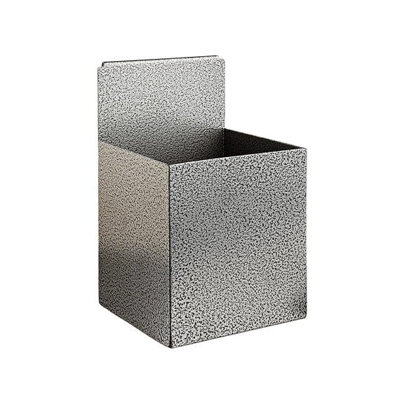 rattleware Extended Basic Holder, Stainless Steel, 4"x4"x7", Hammered Finish, 05220